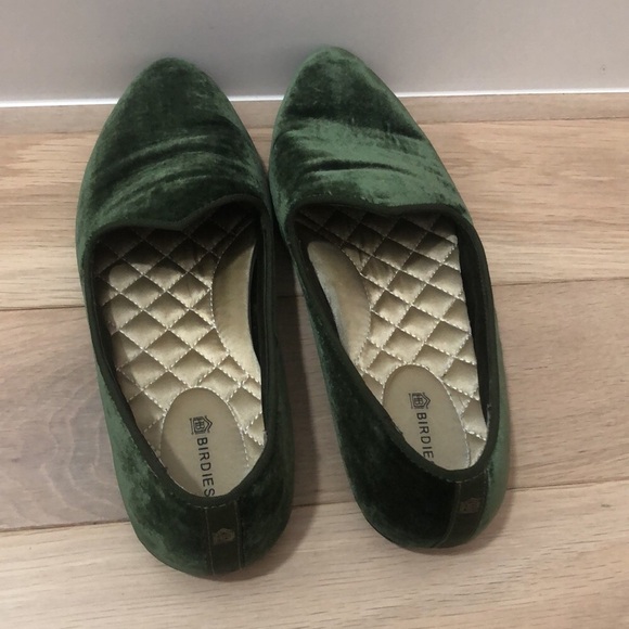 Birdies green velvet loafers - Picture 2 of 4